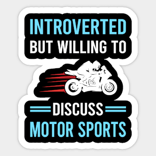 Introverted Motor Sport Sports Motorsport Sticker